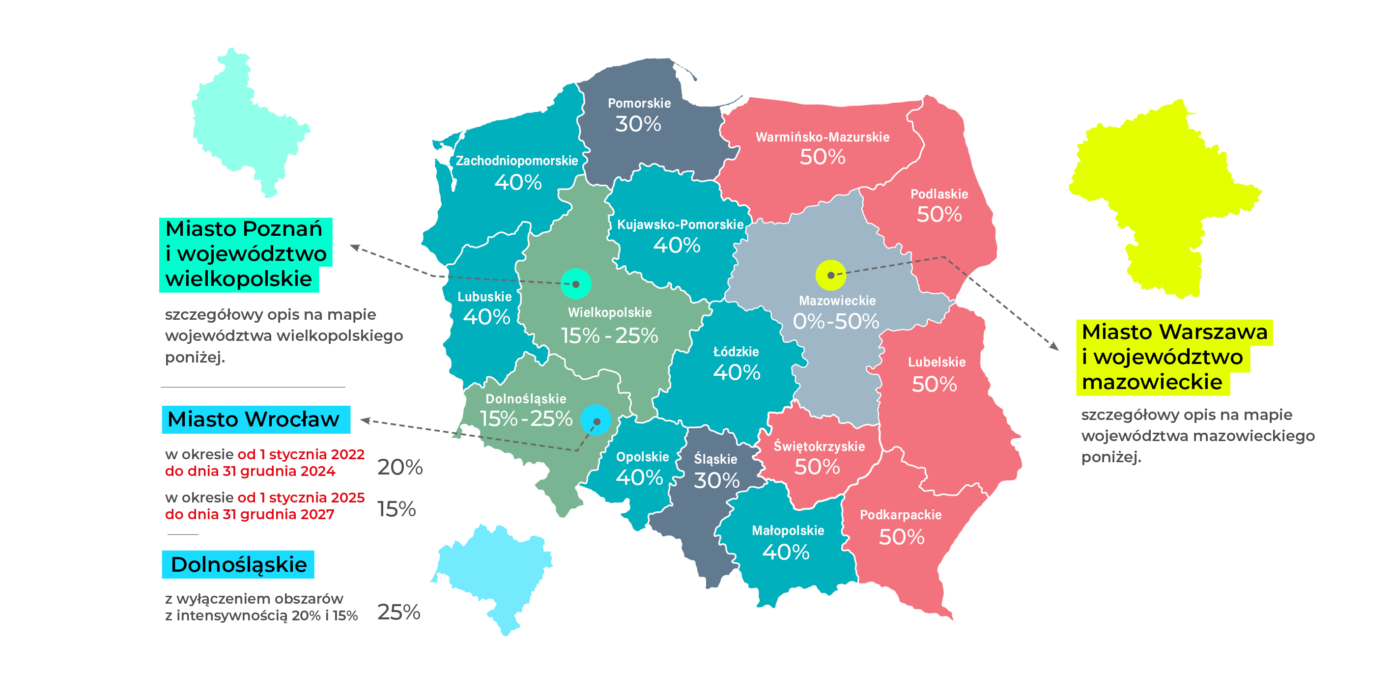 Mapa Pomocy Regionalnej na lata 2022 &ndash; 2027 dla Polski